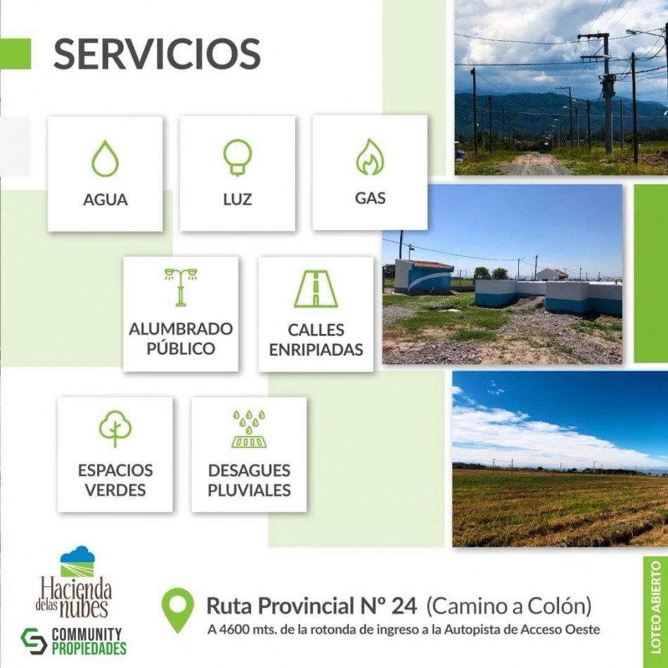 OPORTUNIDAD LOTES EN VENTA OBRAS TERMINADAS ESCRITURADOS
