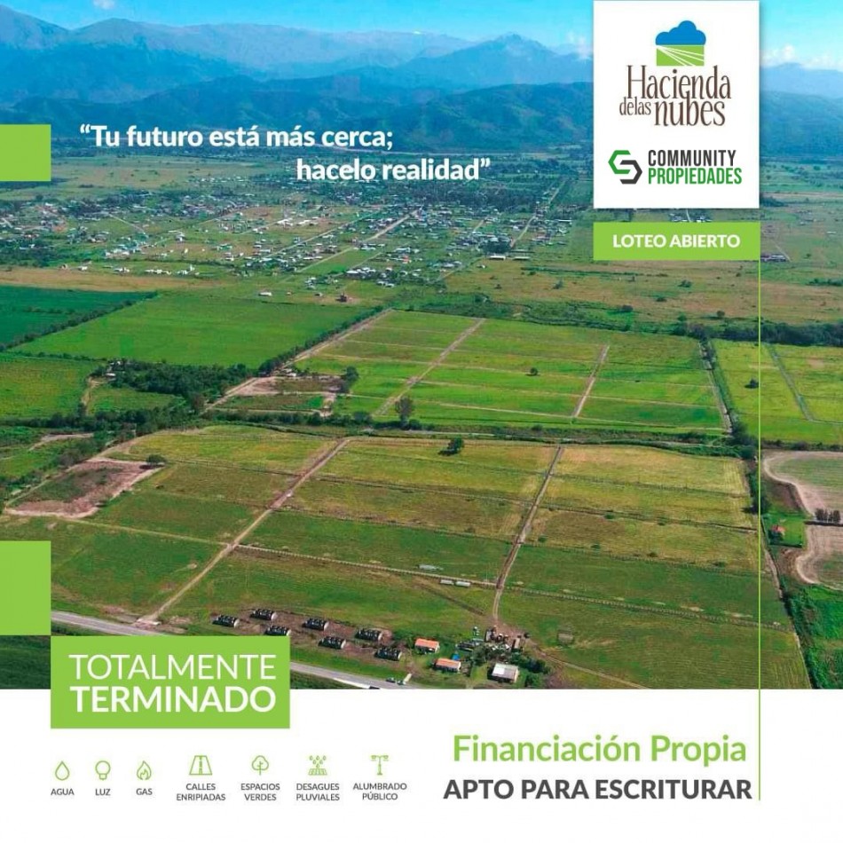 OPORTUNIDAD LOTES EN VENTA OBRAS TERMINADAS ESCRITURADOS